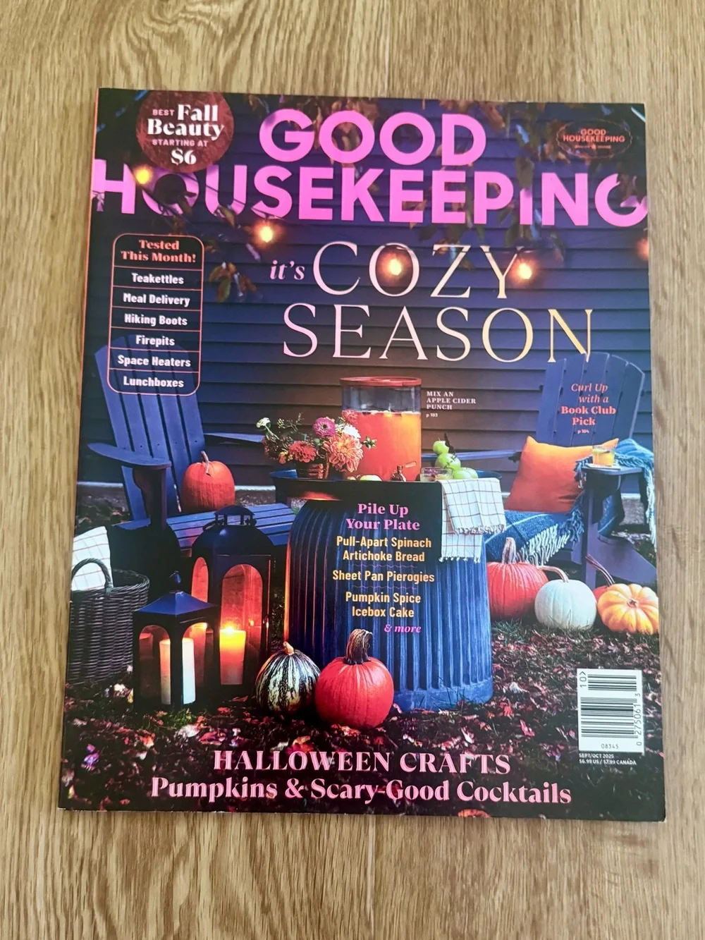 Good Housekeeping Magazine Sept/Oct 2025 Issue Cozy Season Fall Decor